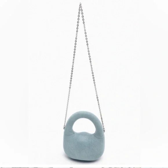 ZARA DENIM BLUE BAG - Picture 9 of 12